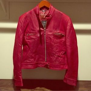 SOFT Red leather jacket